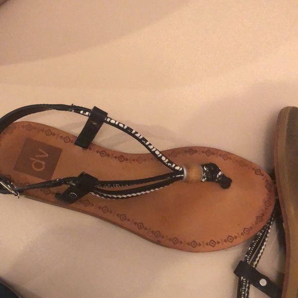 Dolce Vita sandal black white tan size 7 - Picture 8 of 8